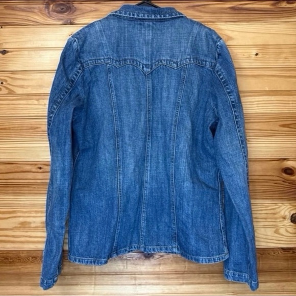 Y2K Z. Cavaricci vintage denim western embroidered jacket extra large - Picture 6 of 6